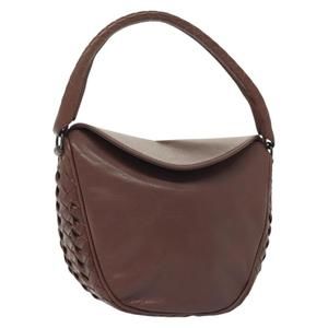 BOTTEGA VENETA INTRECCIATO Hand Bag Leather Purple Auth SW1480V